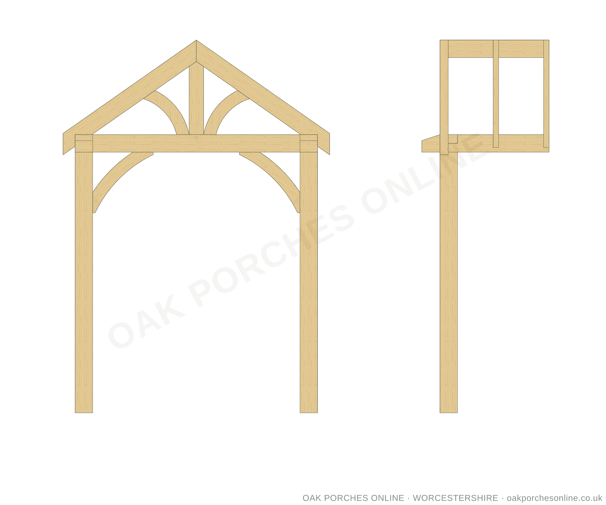 The Dursley — front and side elevation drawings